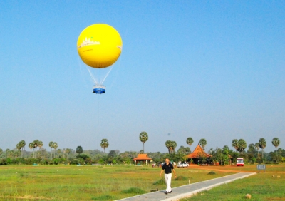 空から見るアンコールワット!気球に乗って特別な体験はいかが?(アンコールバルーン)