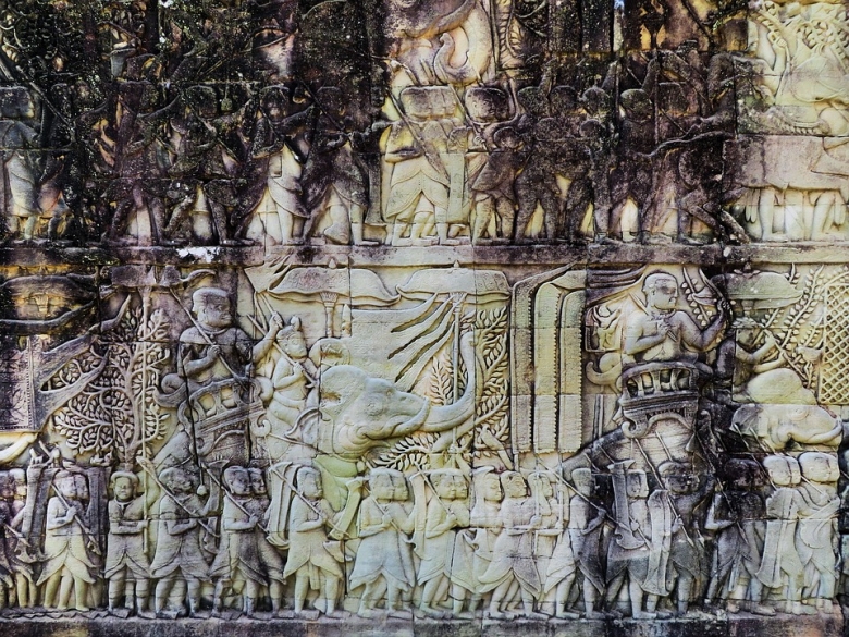 バイヨン寺院の壁画